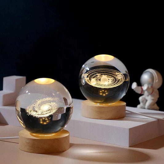 Lampe Boule De Cristal Galaxie - SMARTHABITAT